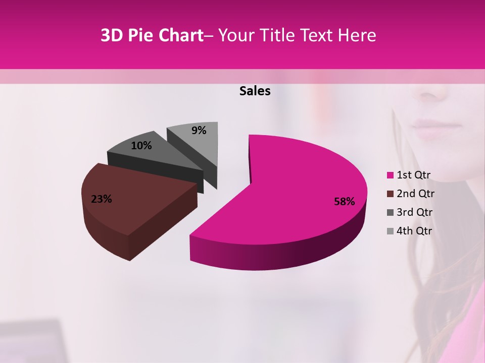 Wireless Teenager Caucasian PowerPoint Template