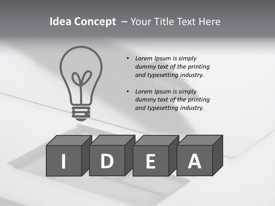Draw Digitize Closeup PowerPoint Template
