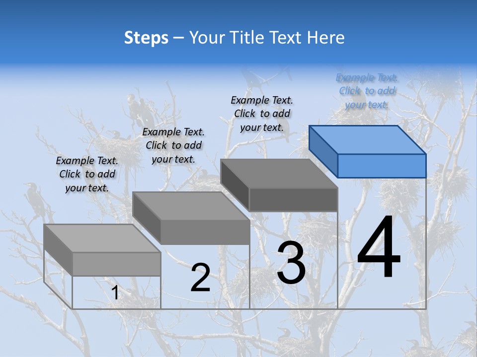 Sky Cormorant Chick PowerPoint Template