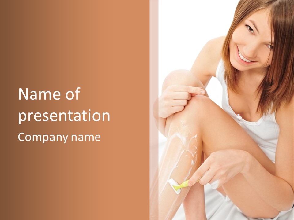 Girl Healthcare Wellness PowerPoint Template