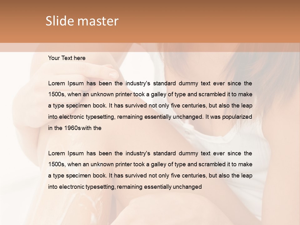 Girl Healthcare Wellness PowerPoint Template