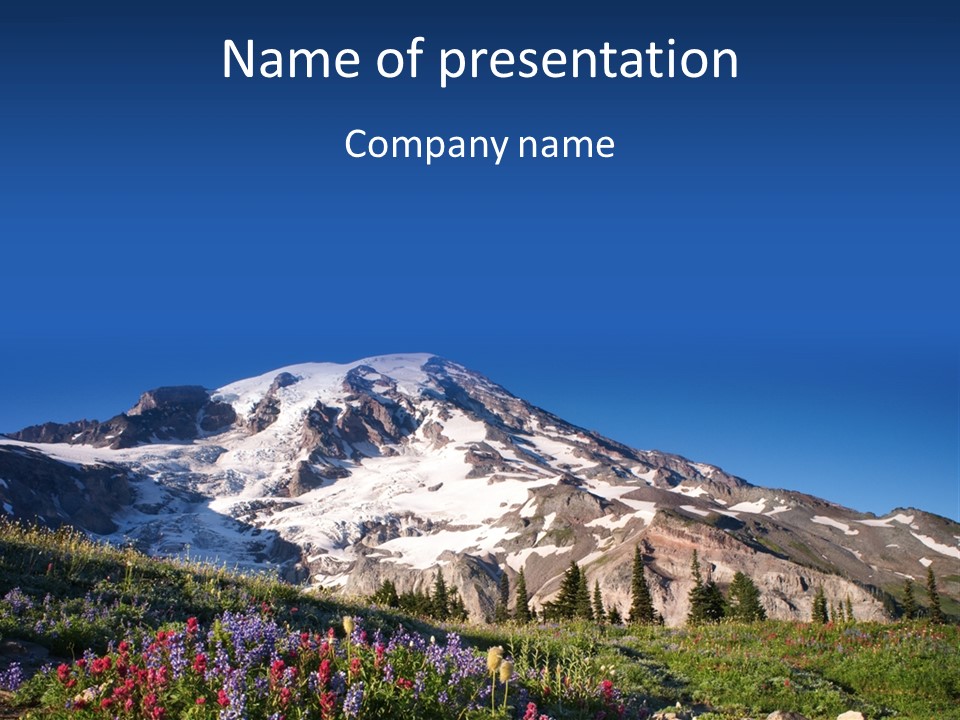 Peak Field Outside PowerPoint Template