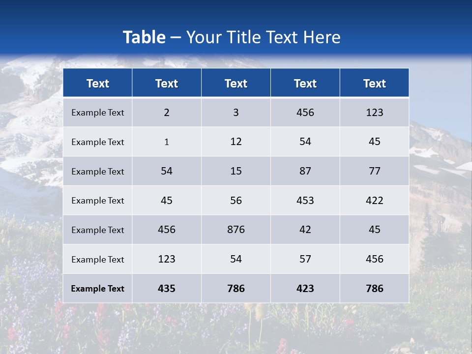 Peak Field Outside PowerPoint Template