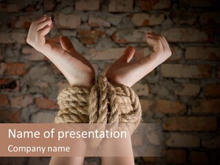 One Hands Weakness PowerPoint Template