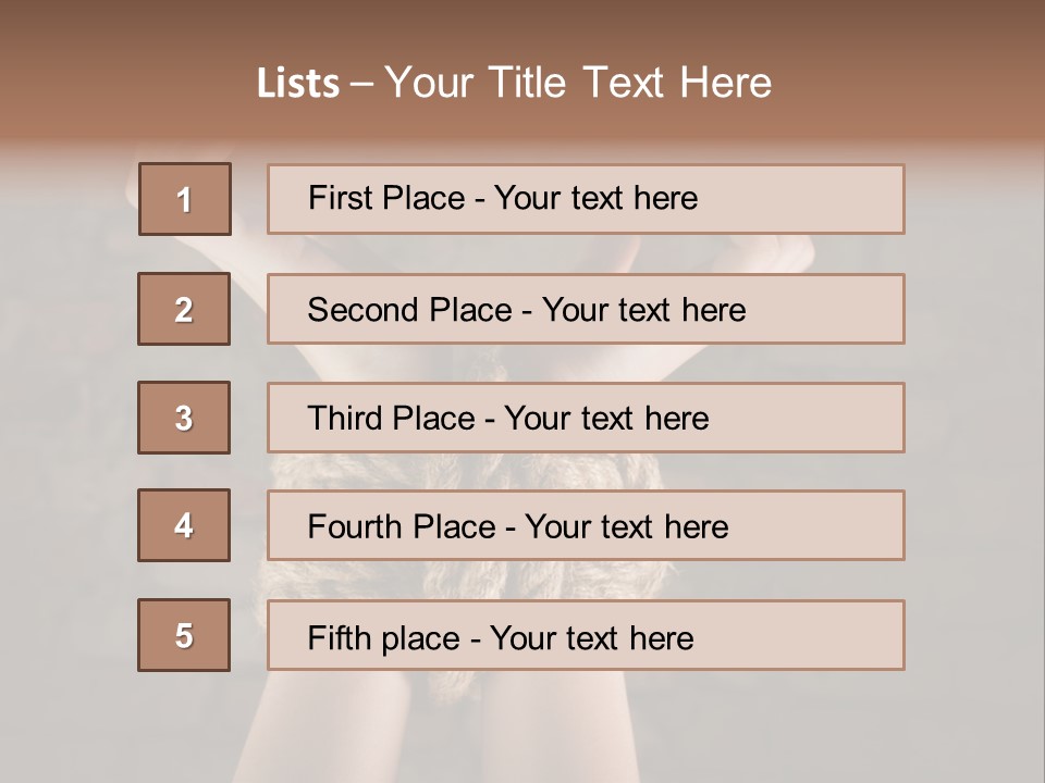 One Hands Weakness PowerPoint Template