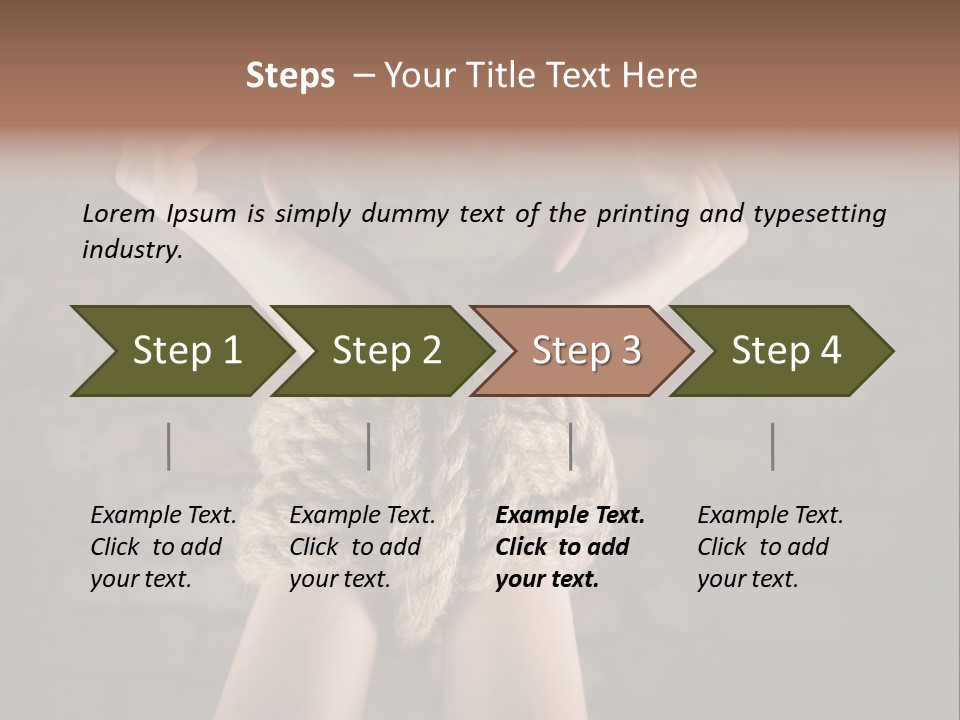 One Hands Weakness PowerPoint Template