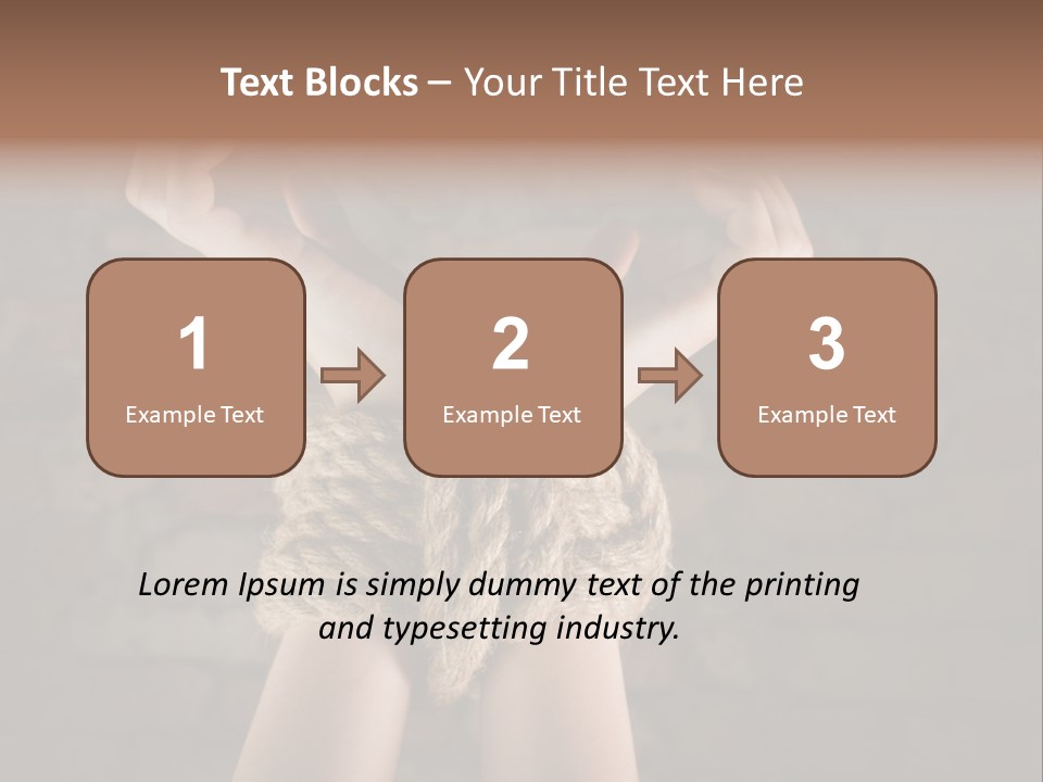 One Hands Weakness PowerPoint Template