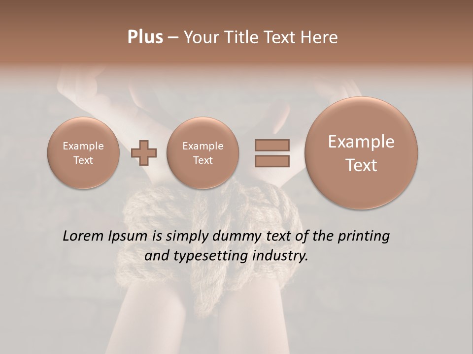 One Hands Weakness PowerPoint Template