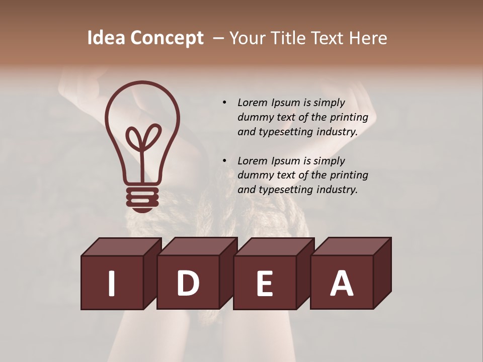 One Hands Weakness PowerPoint Template