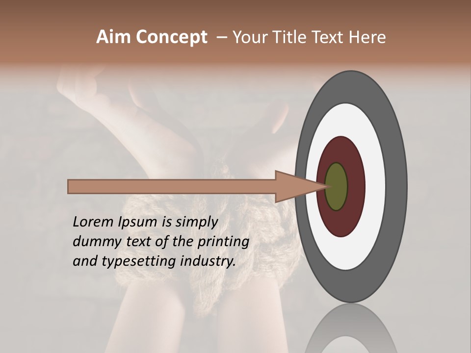 One Hands Weakness PowerPoint Template