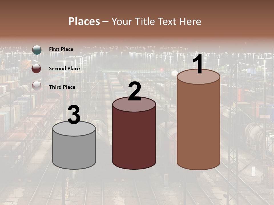 Freight Train Train Goods PowerPoint Template