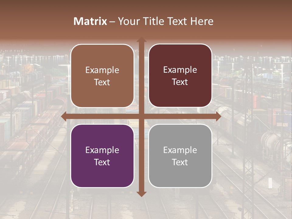 Freight Train Train Goods PowerPoint Template