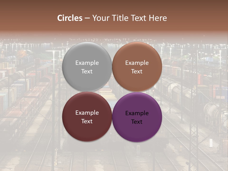 Freight Train Train Goods PowerPoint Template