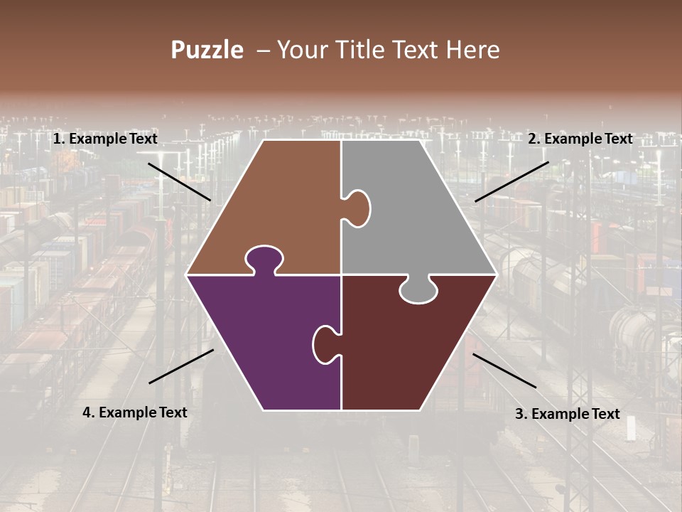 Freight Train Train Goods PowerPoint Template