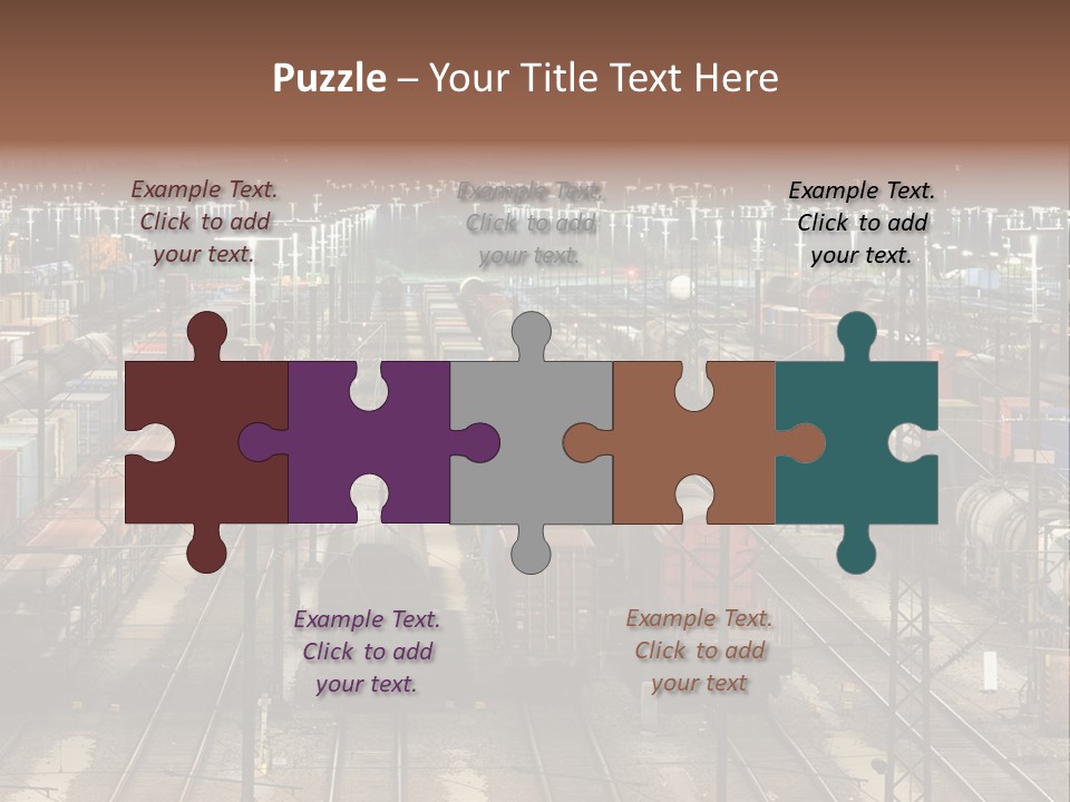 Freight Train Train Goods PowerPoint Template