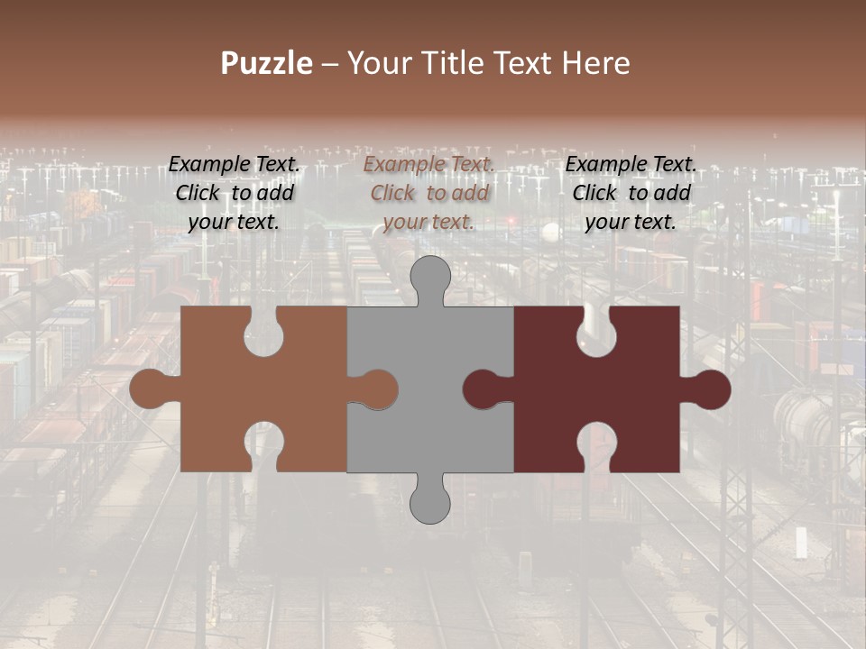 Freight Train Train Goods PowerPoint Template