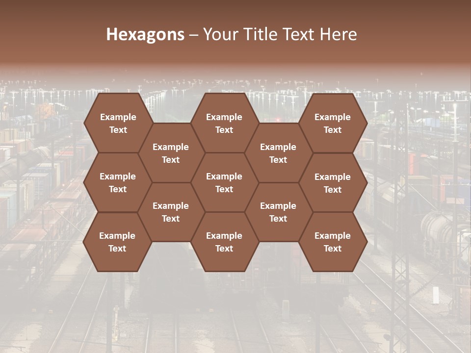 Freight Train Train Goods PowerPoint Template