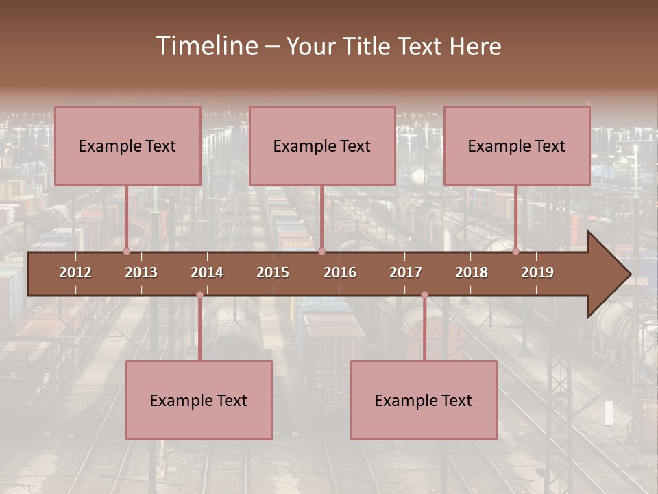 Freight Train Train Goods PowerPoint Template