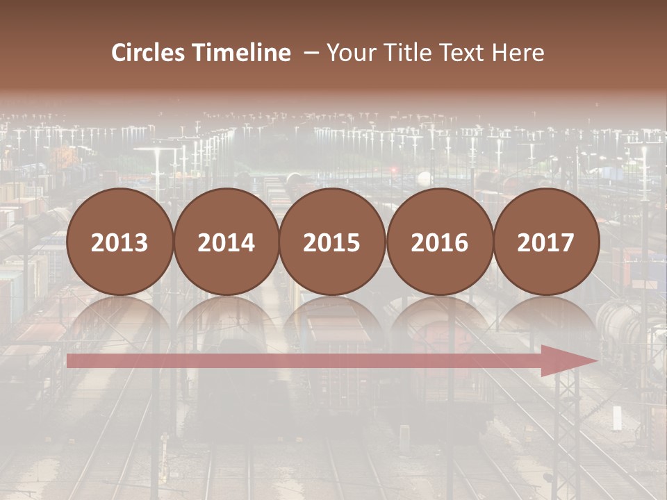 Freight Train Train Goods PowerPoint Template