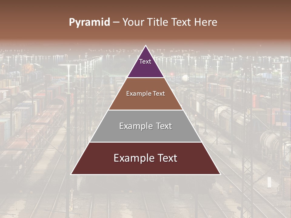 Freight Train Train Goods PowerPoint Template