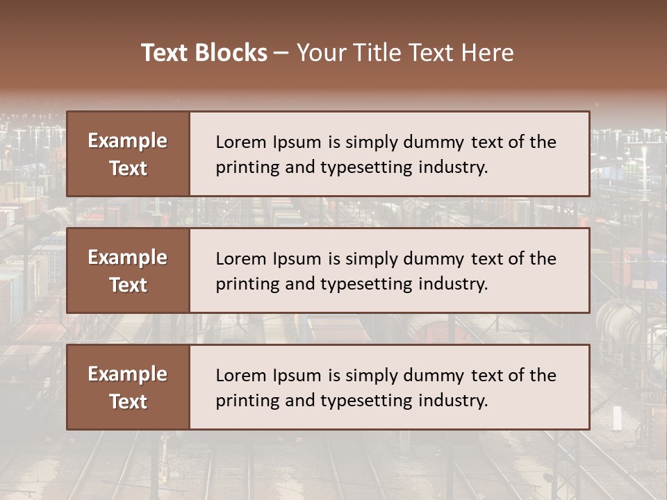 Freight Train Train Goods PowerPoint Template