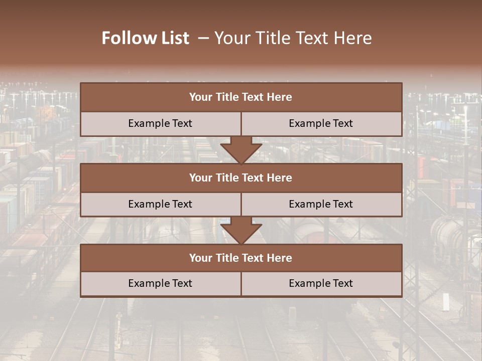 Freight Train Train Goods PowerPoint Template