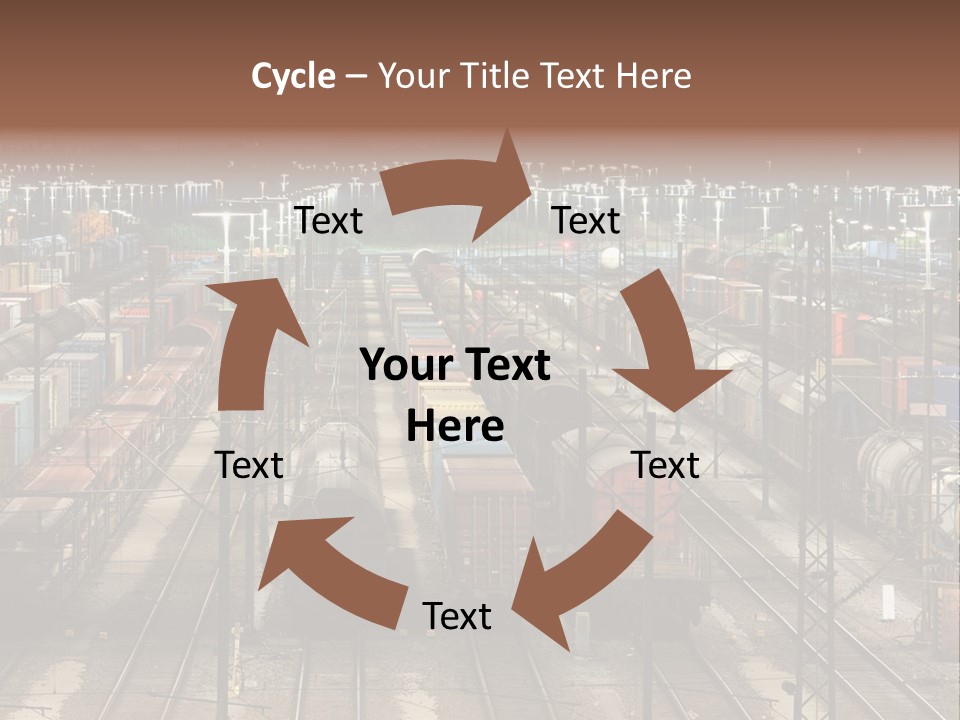 Freight Train Train Goods PowerPoint Template