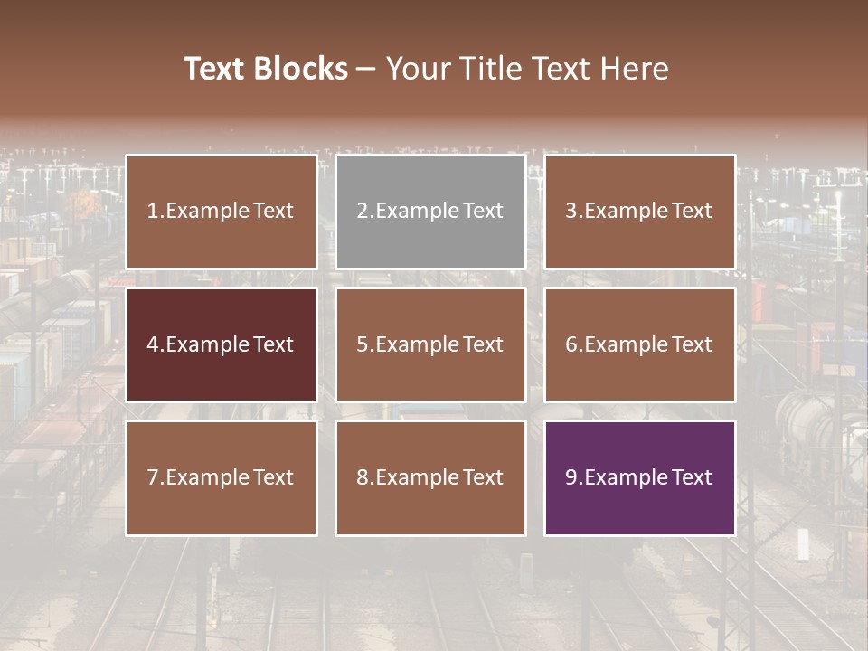 Freight Train Train Goods PowerPoint Template