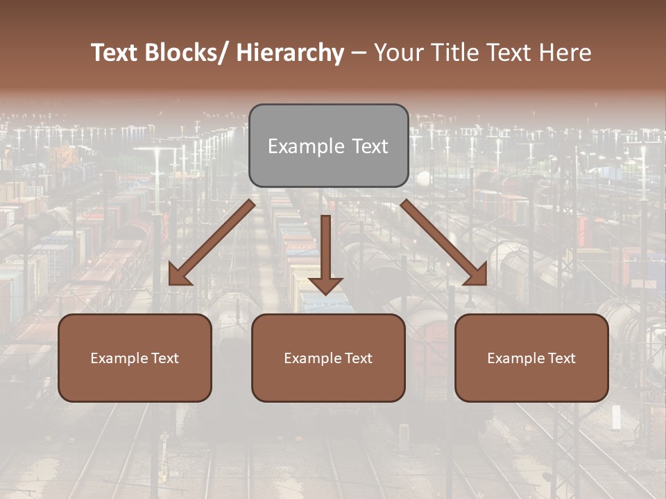 Freight Train Train Goods PowerPoint Template