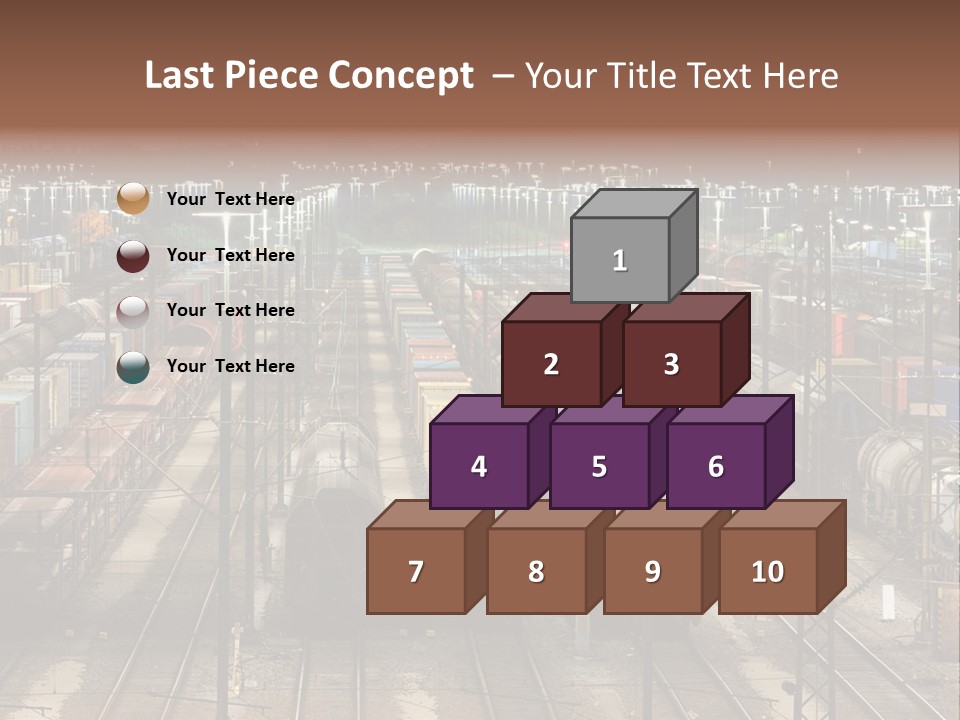 Freight Train Train Goods PowerPoint Template