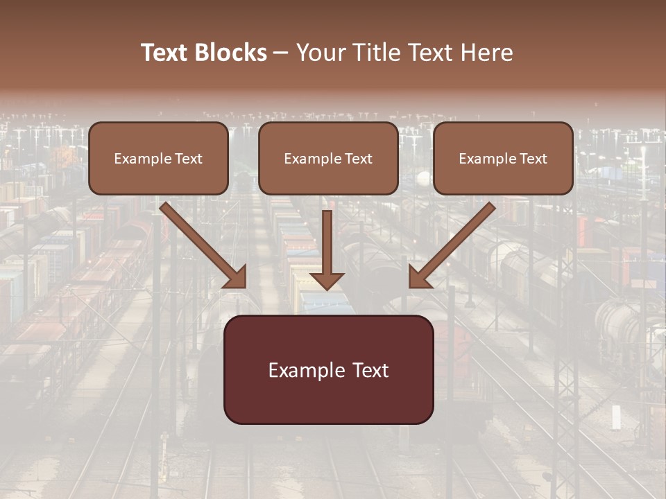 Freight Train Train Goods PowerPoint Template