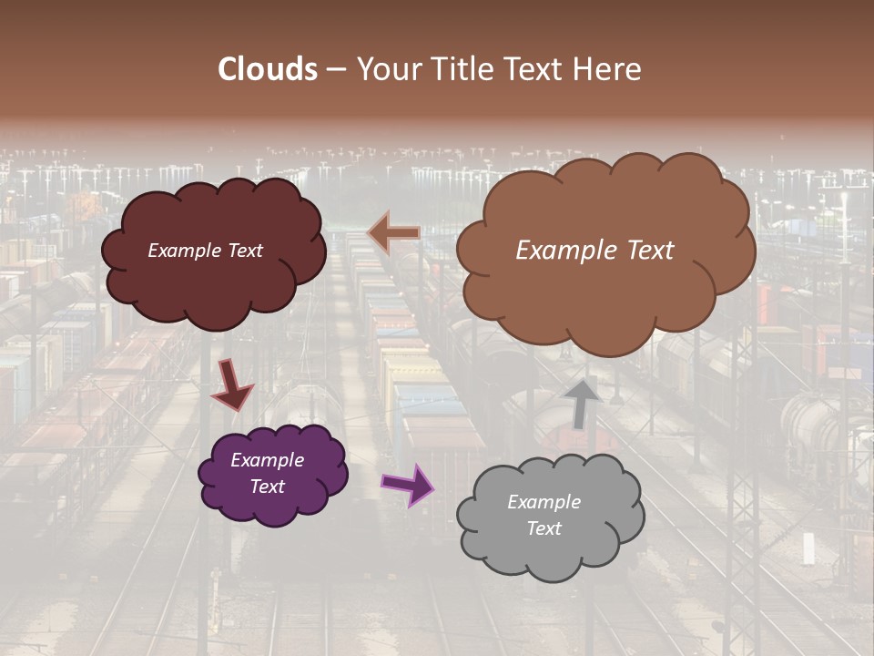 Freight Train Train Goods PowerPoint Template