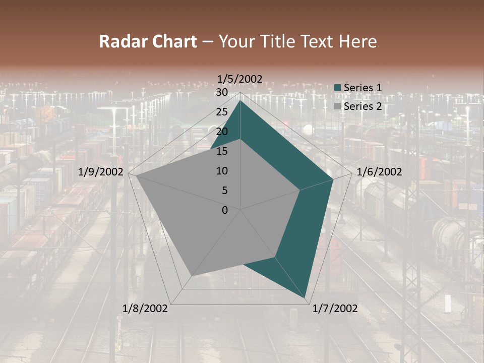 Freight Train Train Goods PowerPoint Template
