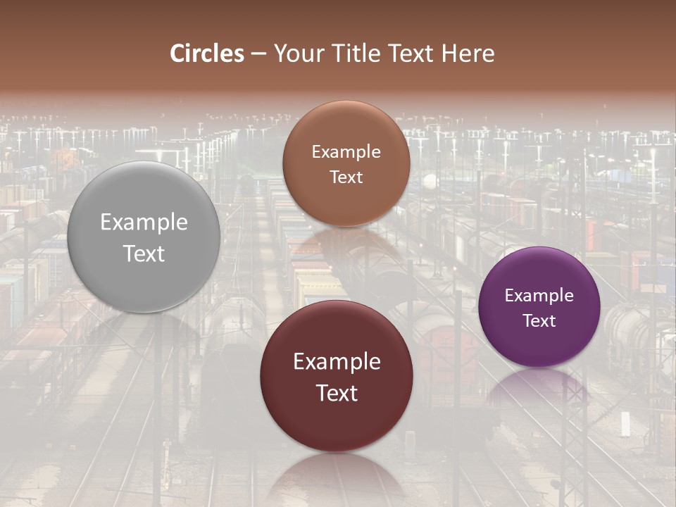 Freight Train Train Goods PowerPoint Template