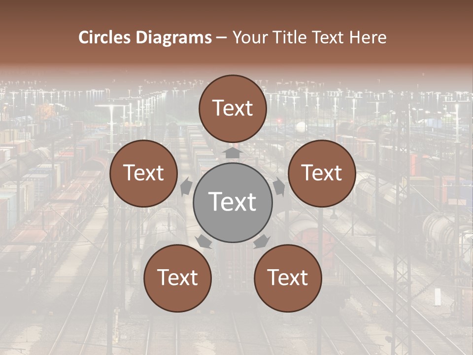 Freight Train Train Goods PowerPoint Template