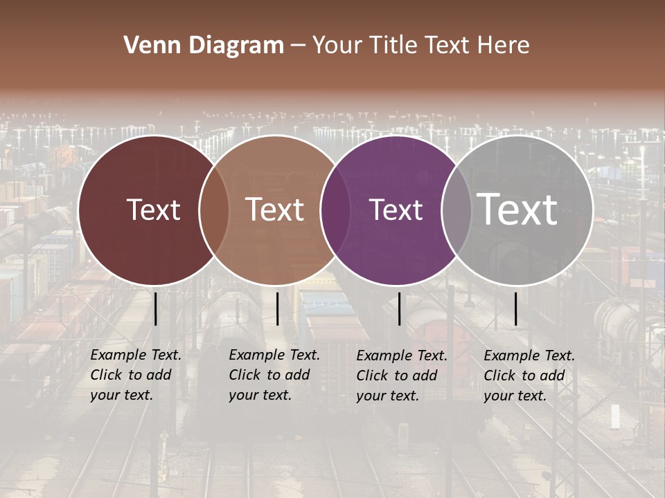 Freight Train Train Goods PowerPoint Template