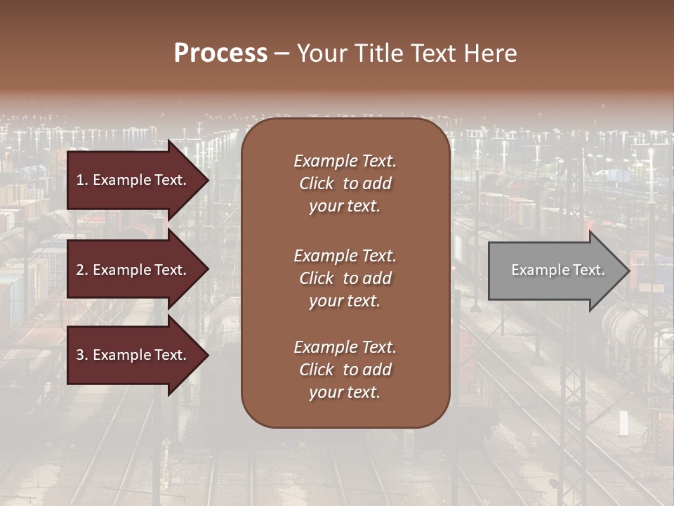 Freight Train Train Goods PowerPoint Template