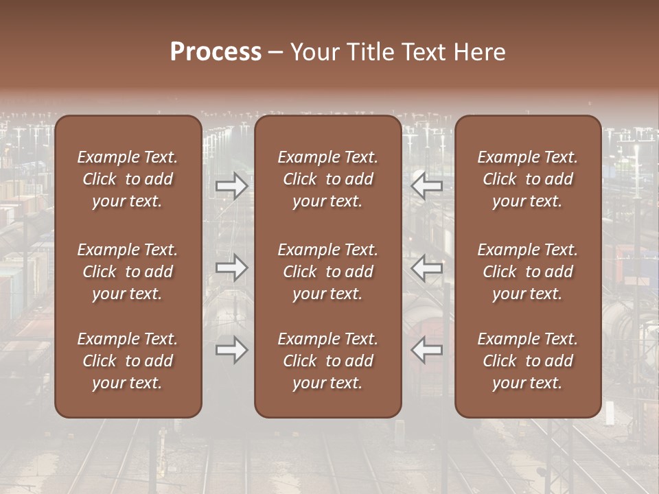 Freight Train Train Goods PowerPoint Template