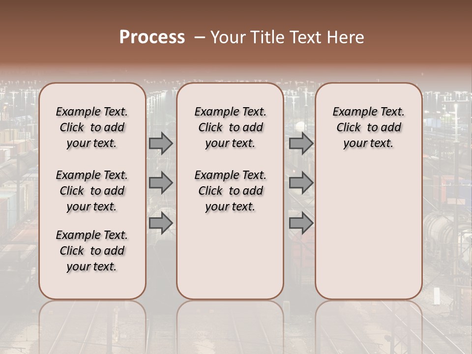 Freight Train Train Goods PowerPoint Template
