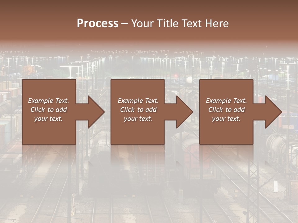 Freight Train Train Goods PowerPoint Template