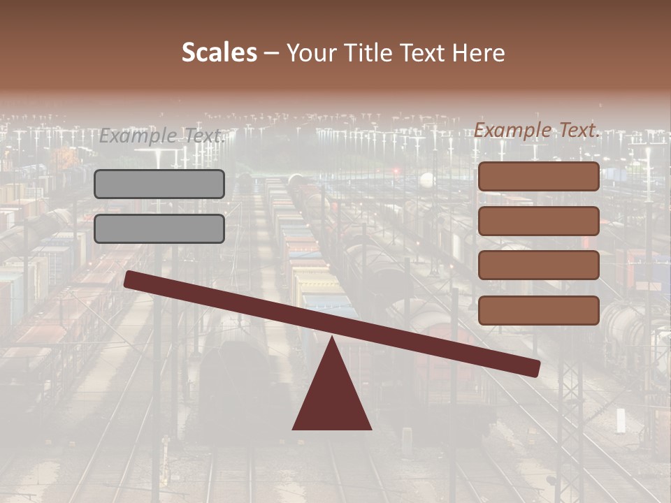 Freight Train Train Goods PowerPoint Template