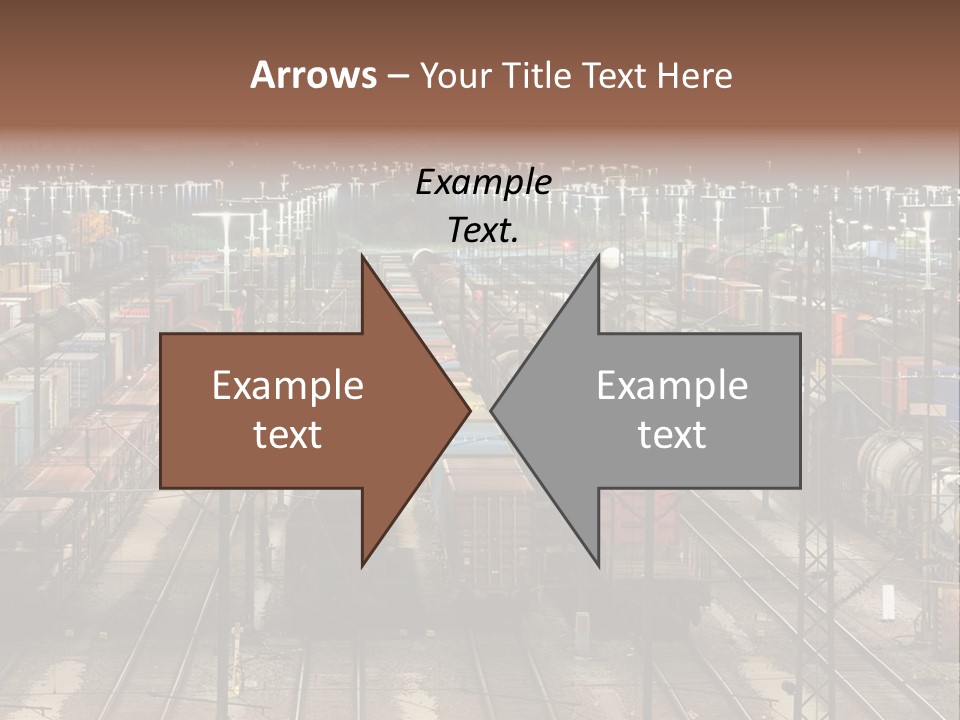 Freight Train Train Goods PowerPoint Template