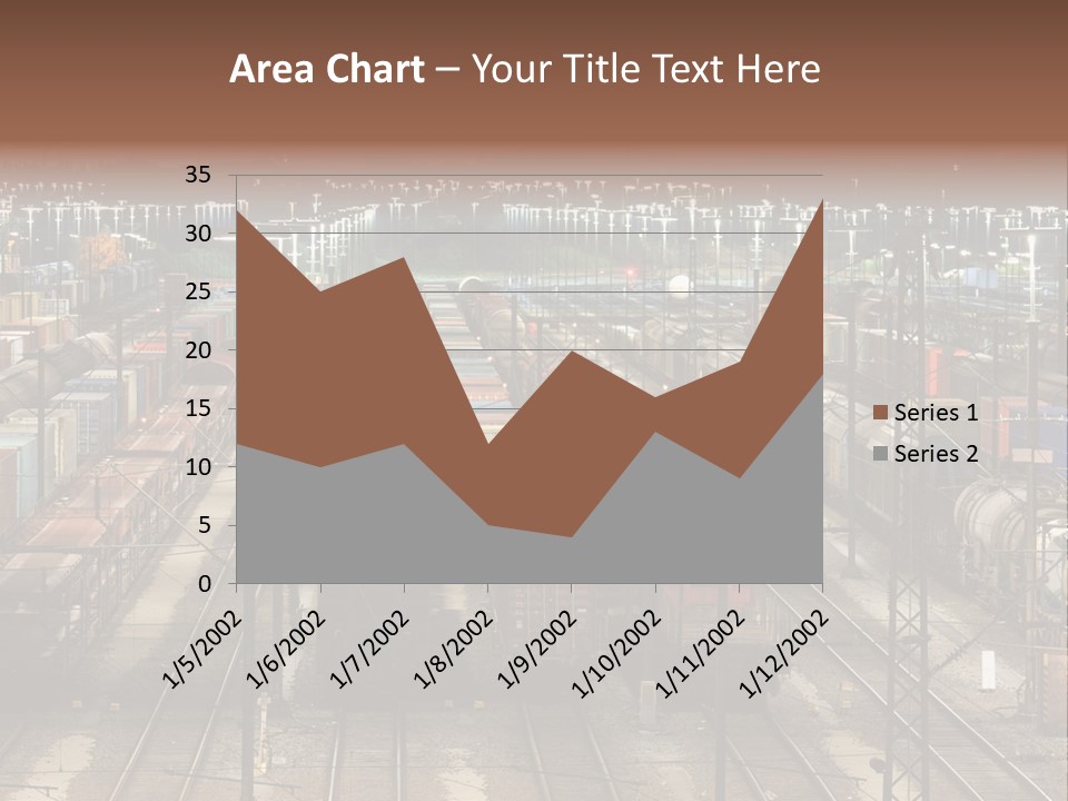 Freight Train Train Goods PowerPoint Template