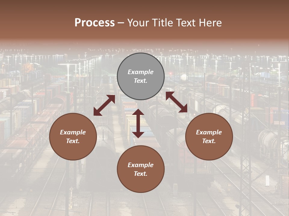 Freight Train Train Goods PowerPoint Template
