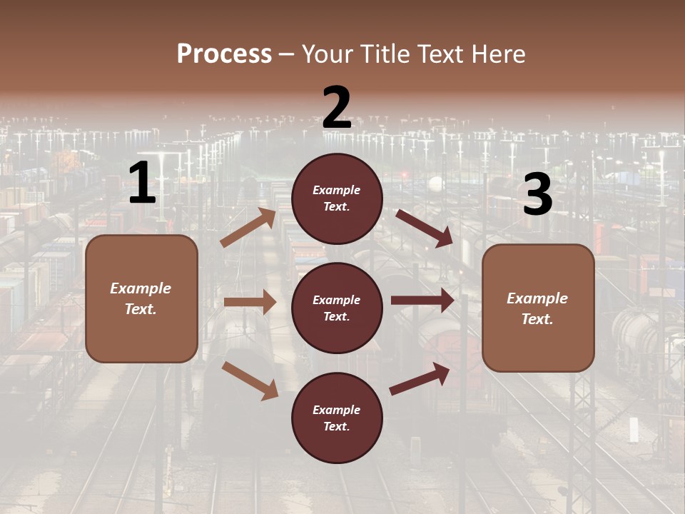 Freight Train Train Goods PowerPoint Template