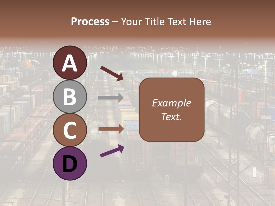 Freight Train Train Goods PowerPoint Template