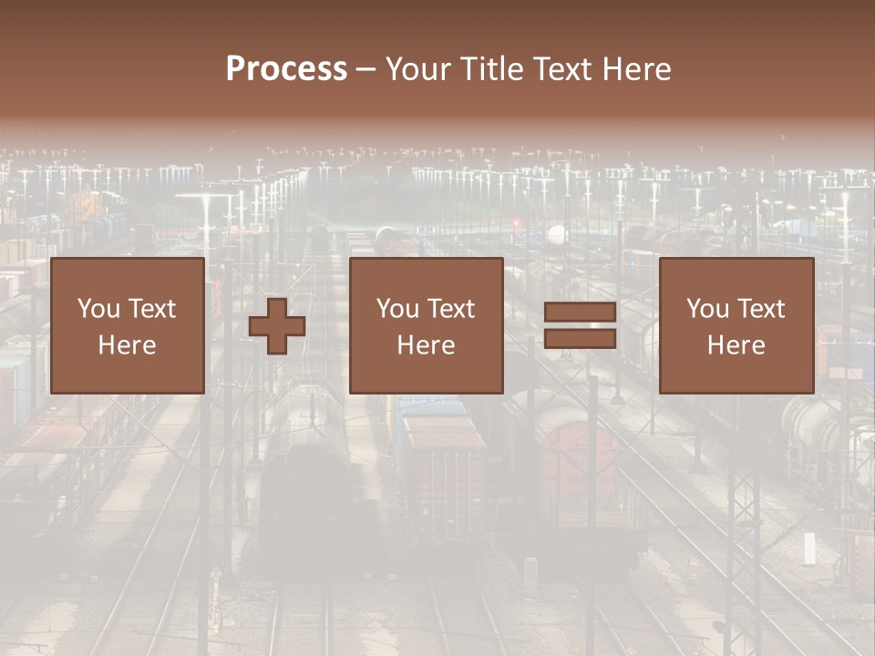 Freight Train Train Goods PowerPoint Template
