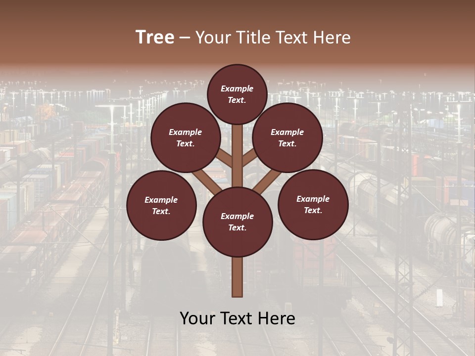 Freight Train Train Goods PowerPoint Template