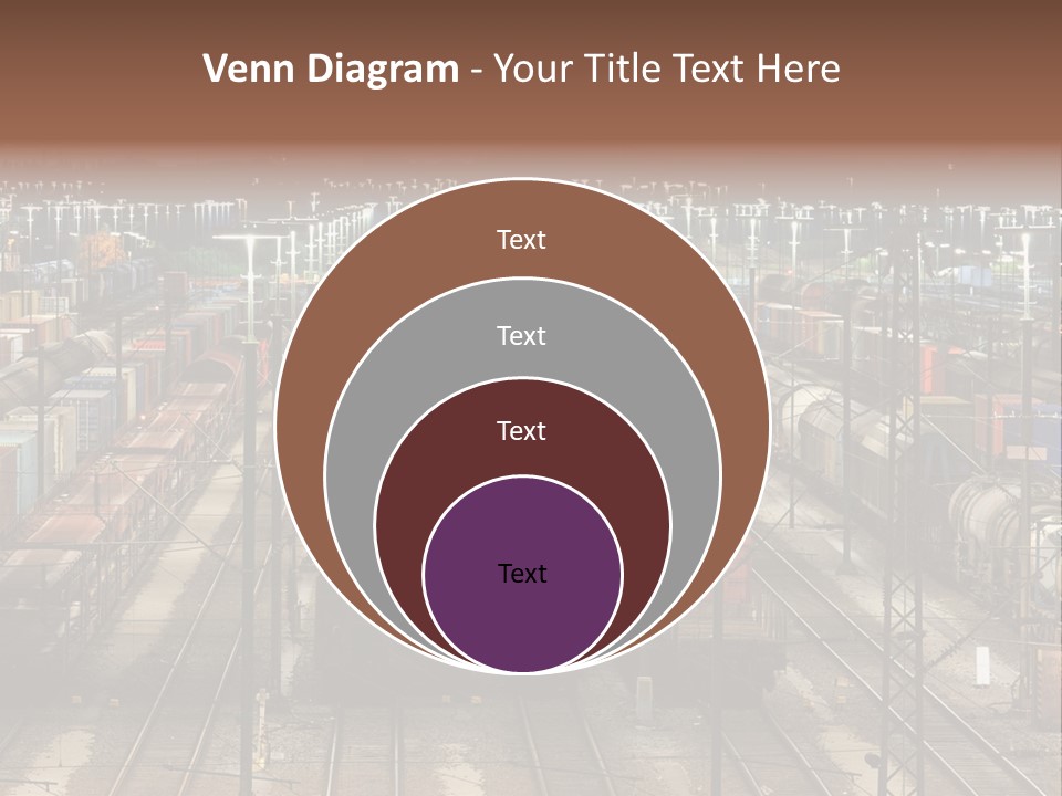 Freight Train Train Goods PowerPoint Template