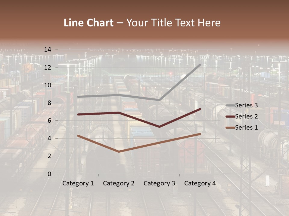 Freight Train Train Goods PowerPoint Template
